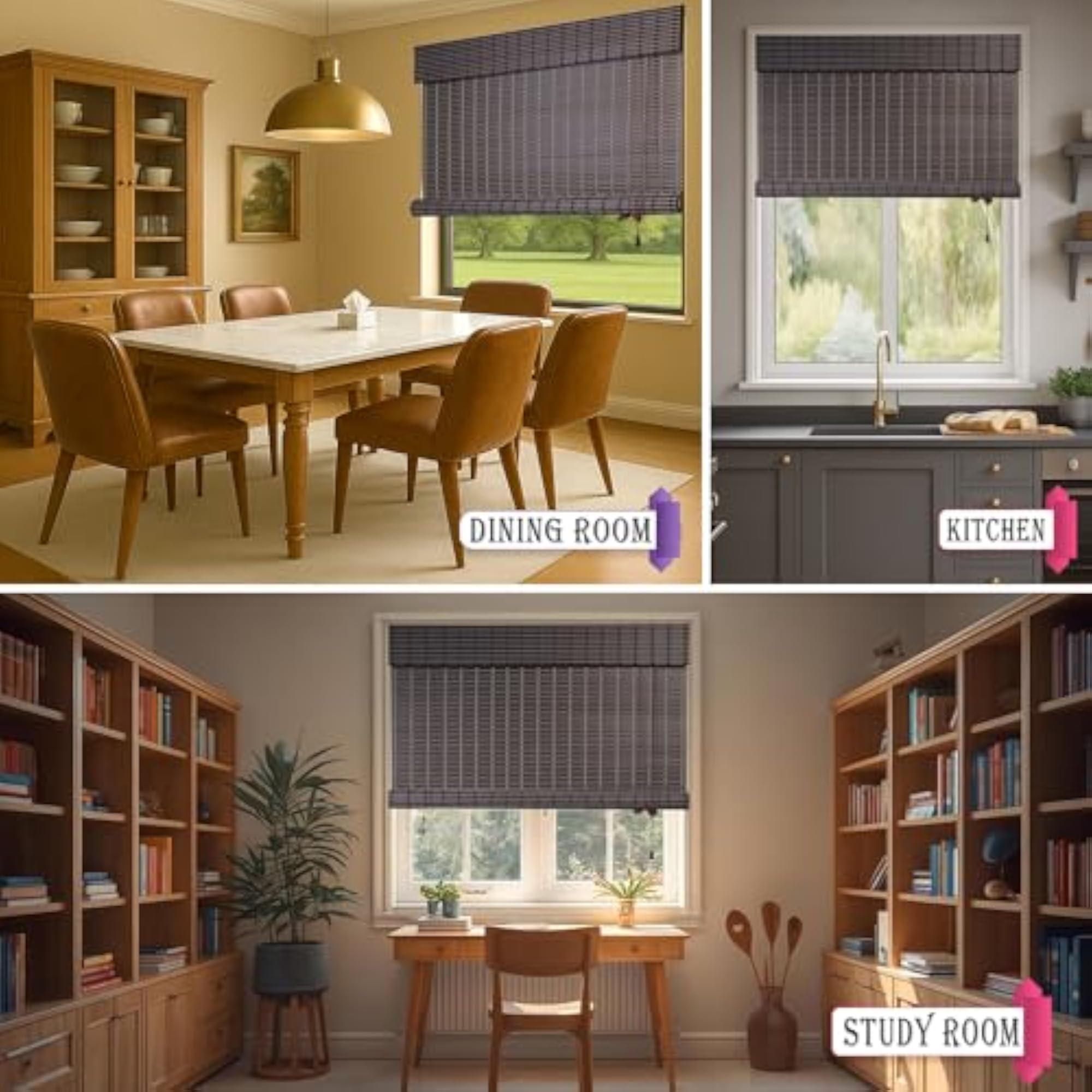 Light Filtering PVC Window Blind for Balcony and Outdoor Area